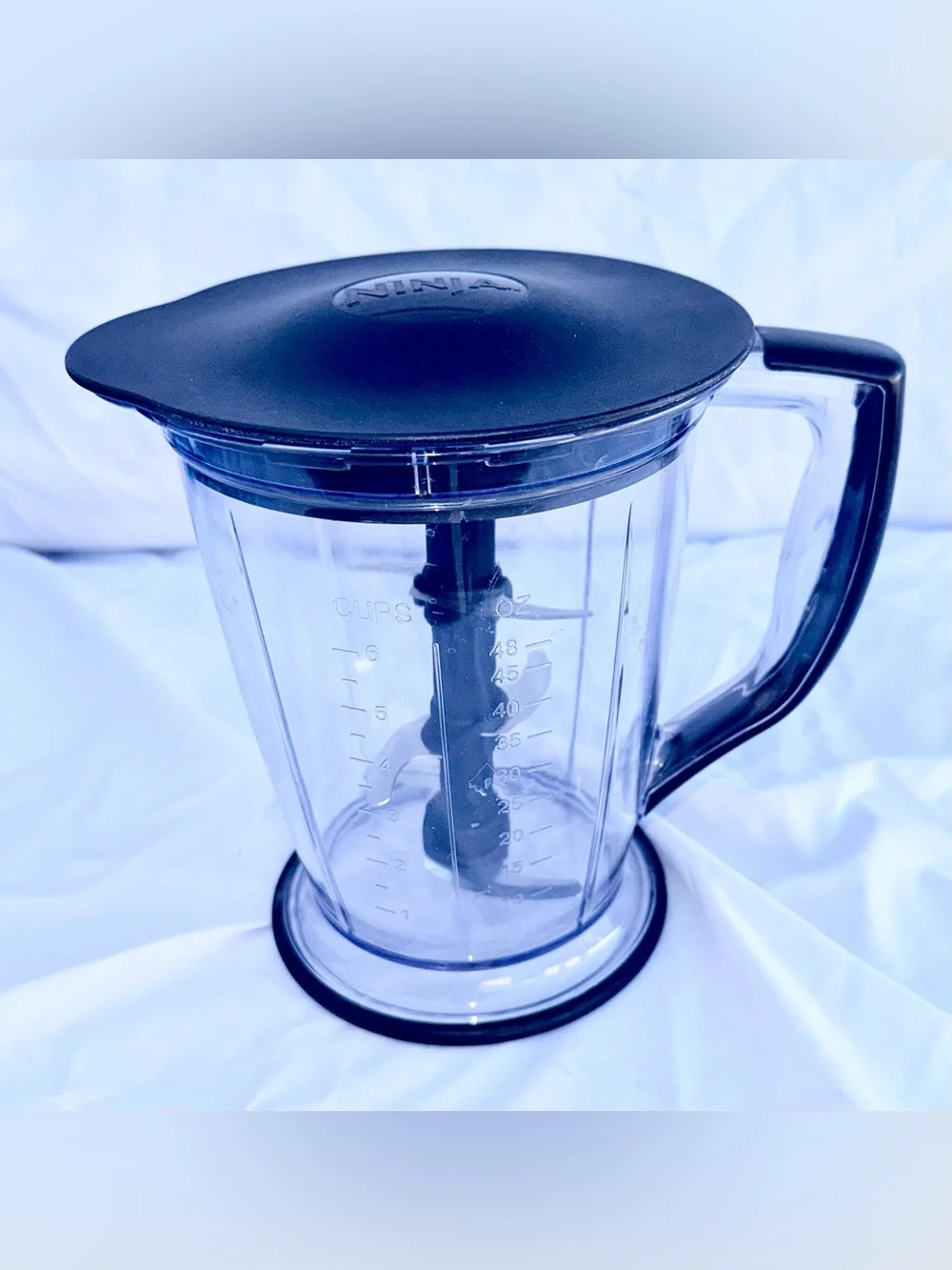 Ninja Master Prep Pro 48 oz Blender Pitcher Lid Replacement Round 6 Cup W/Blades